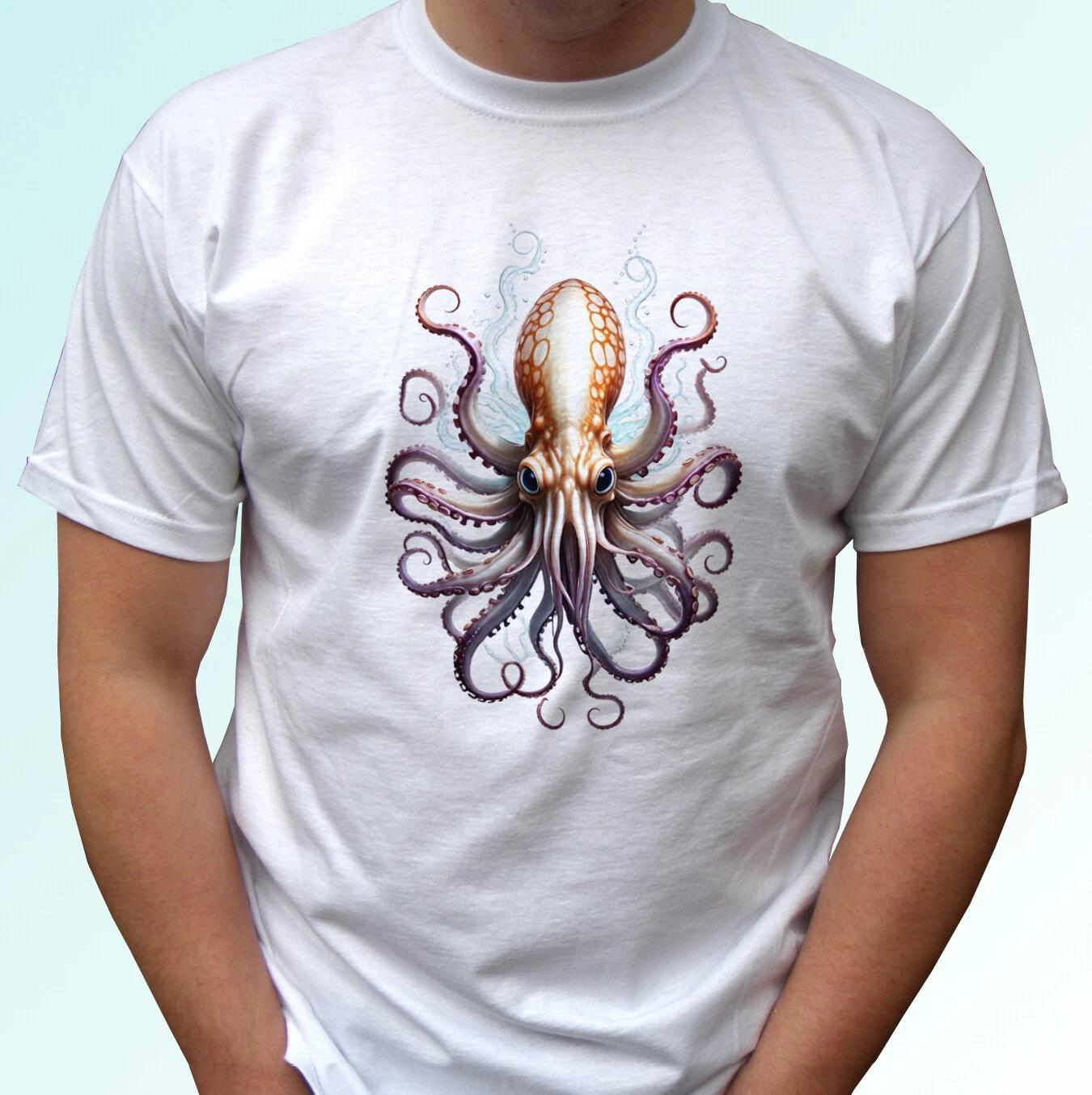 

Octopus kids boys T-Shirt tee polypus top water animal gift s s kids baby sizes 100
