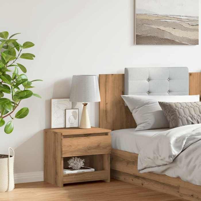 VidaXL Bedside Table Artisan Oak 40x30x39 Cm Engineered Wood, Side Table, Bedside Cabinet, Side Table for 856408