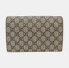 [Pre-Owned] Dionysus Tiger Head Buckle Logo Beige Lining GG High-Quality Synthetic Canvas WOC Wallet Crossbody Shoulder Bag - Very Good #1KGSPYQ