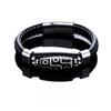 Tibetan Nine-eyed Leather Woven Titanium Steel Dzi Bracelet Men's Transfer Bead Gift Bracelet