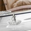 Glas-Ringschale für Hochzeitsgeschenke, Elegante Schmuckschale mit Wasserwellenmuster, Klare Dekorative Aufbewahrungskommode Schmuckschale Nachttisch und Badezimmer