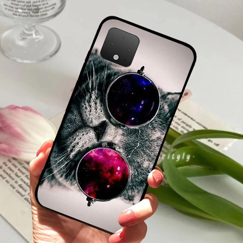 Case For Google Pixel 4A 5G Silicone Soft TPU Black Phone Cover For Google Pixel 5 XL 5G Protective Fundas Cases Luxury Coque