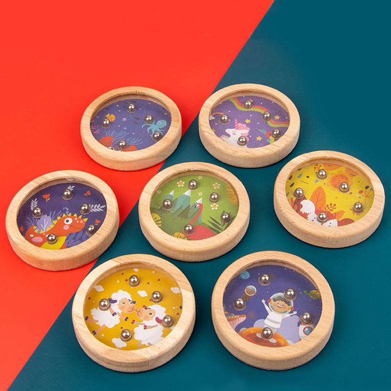 Toddler Toy Car Balanced Bead On The Bead Maze Wood Toys Children's Educational Focus On Training Intelligence Development Toys4 Counting Frame