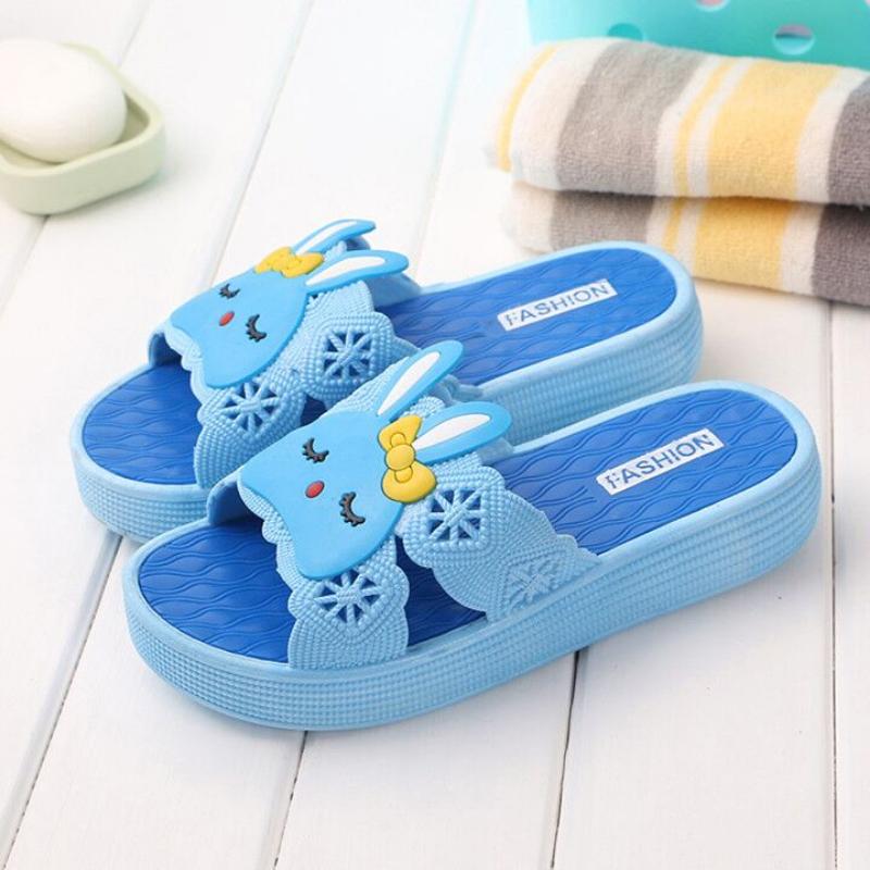 Unisex Slippers Women's Cute Slippers Summer New Cartoon Upper Home Bathroom Outdoor Slippers Non-slip Soft Bottom Thick Bottom Shoes