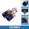 A ABSOPRO Muffler Cutter, Muffler, Exhaust Pipe, Exhaust Pipe, Double Outlet, General Purpose, For