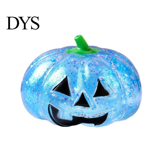 Hand Therapy Toys Halloween Glitter Pumpkin Stress Ball, Head Squeeze Toy for Tension Relieving Relief, Creepy Fidget Party Favors