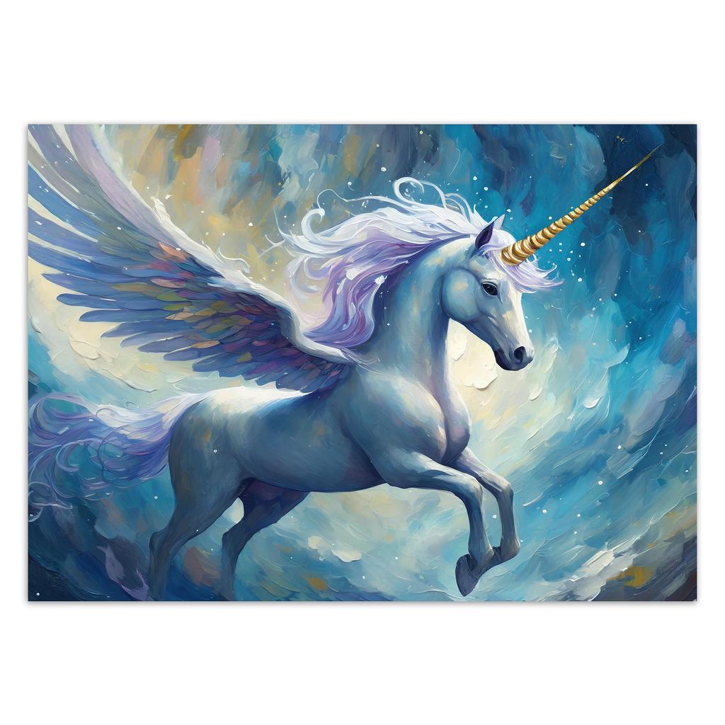 Wallpaper Blue Unicorn
