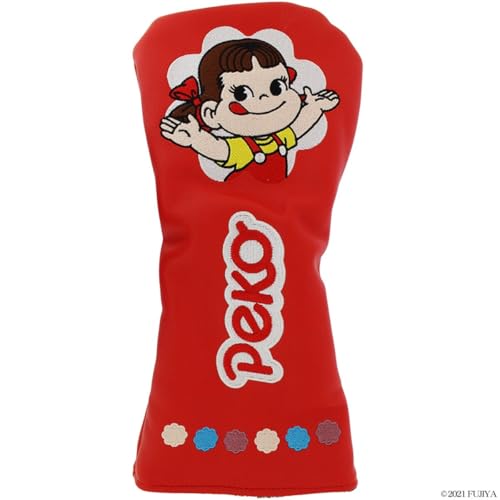 Hokushin Trading Peko-chan Driver Headcover, Cat Hand, OHC0007, Red