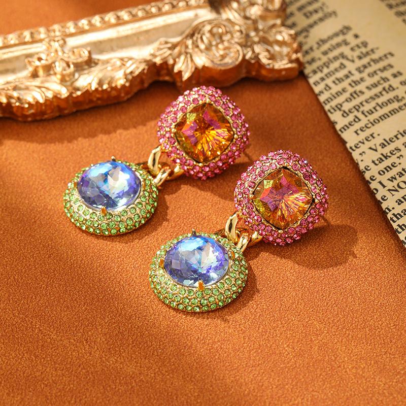 Schmuck Damen Leichter Luxus Vintage Ohrringe Mode Exquisit Übertriebene Ohrringe Lang Hochzeitsparty Schmuck Geschenke