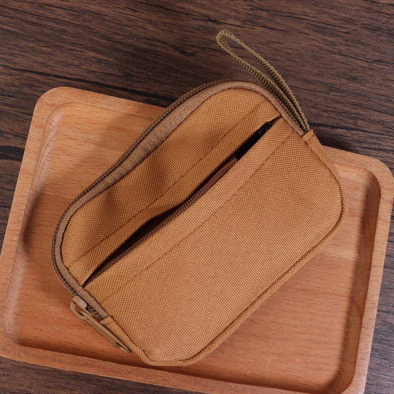 Oxford-stoff Herre Lommebok Ørepropp Oppbevaringsveske Kredittkortholder Etui For Gutter Jenter Reise Bankkort Organiserer Glidelås Myntpung