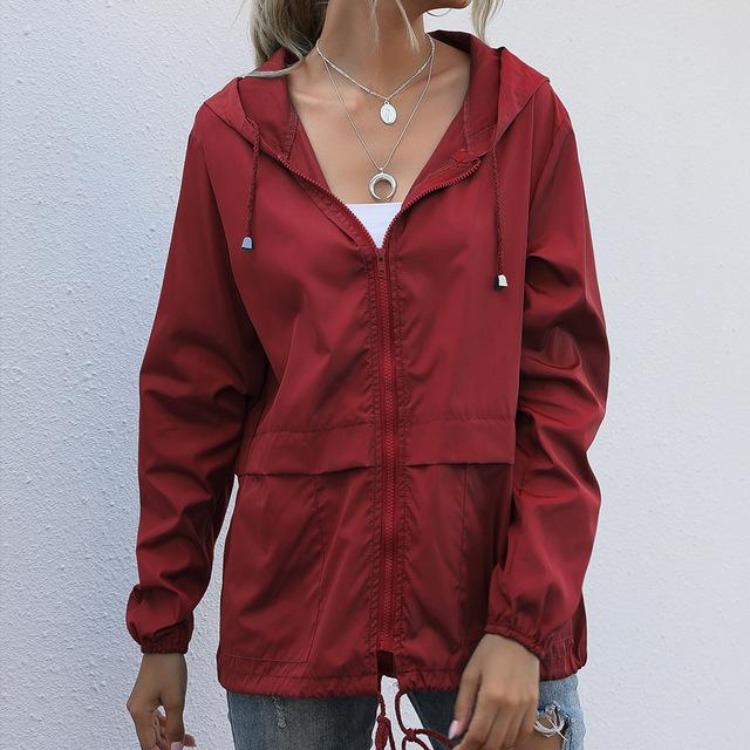 Women Waterproof Windbreaker Jacket Tactical Hooded Pilot Coat Outdoor Windproof Hip Hop Women Jackets Female Coats