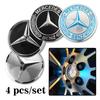 4Pcs 56mm Car Wheel Stickers Center Hub Cap Car Emblem Badge Decal For Mercedes Benz AMG Brabus Carlsson W205 C300 W203 W206