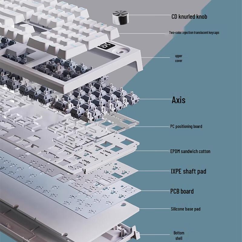 Langtu LT104 Wired Customizable Mechanical Gaming Keyboard