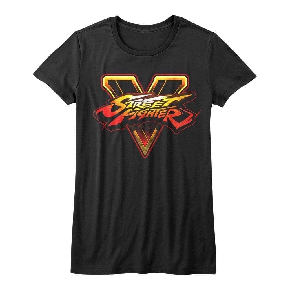 Street Fighter V 5 Logo Women s T Shirt L
