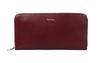 Paul Smith Leather Luxe Shine Cowhide Long Bordeaux Men's Zip-Around Wallet,