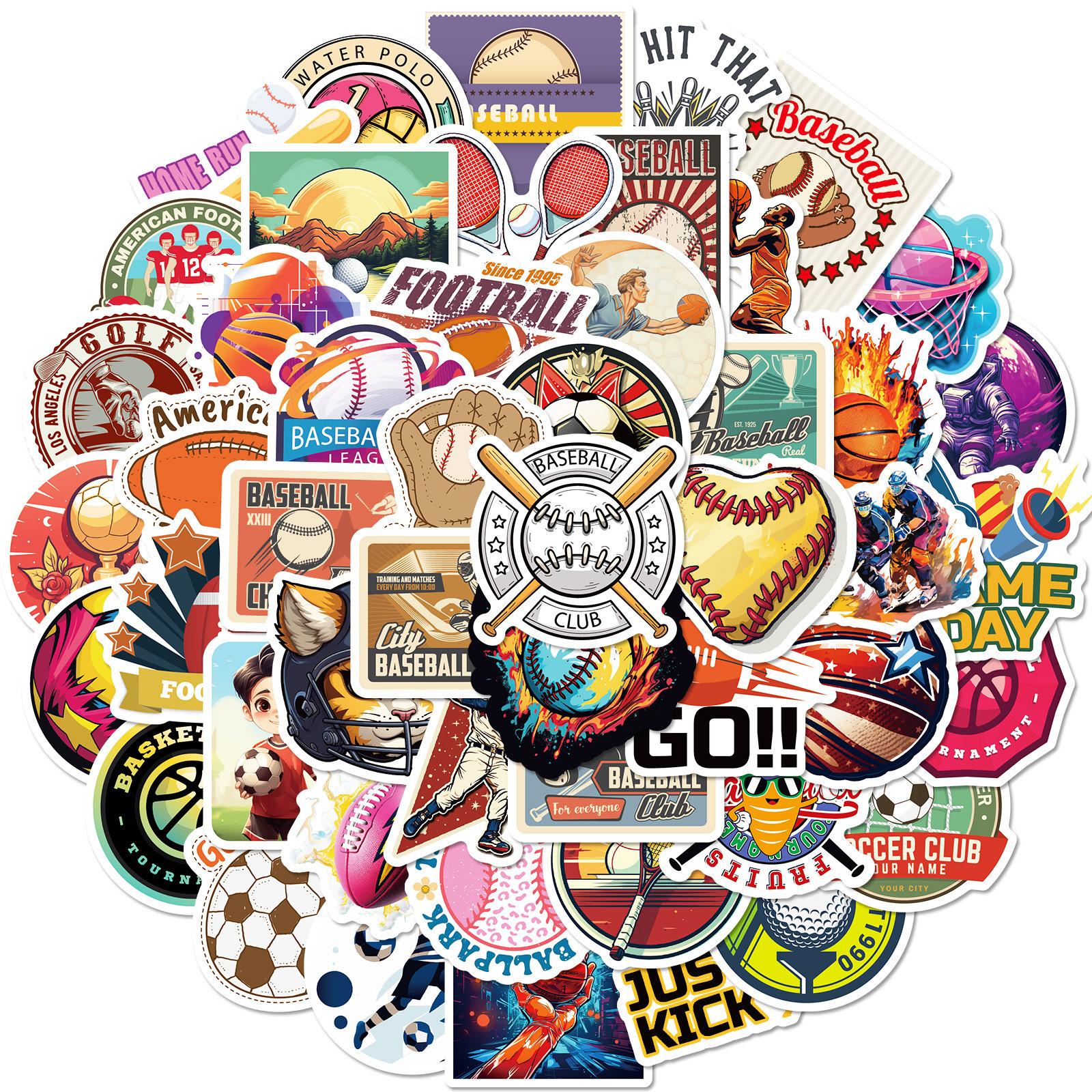 

Explode 50 Stickers Mixed Ball Car Mobile Phone Notebook Decorative Stickers Repeatedly Stick Waterproof Stickers