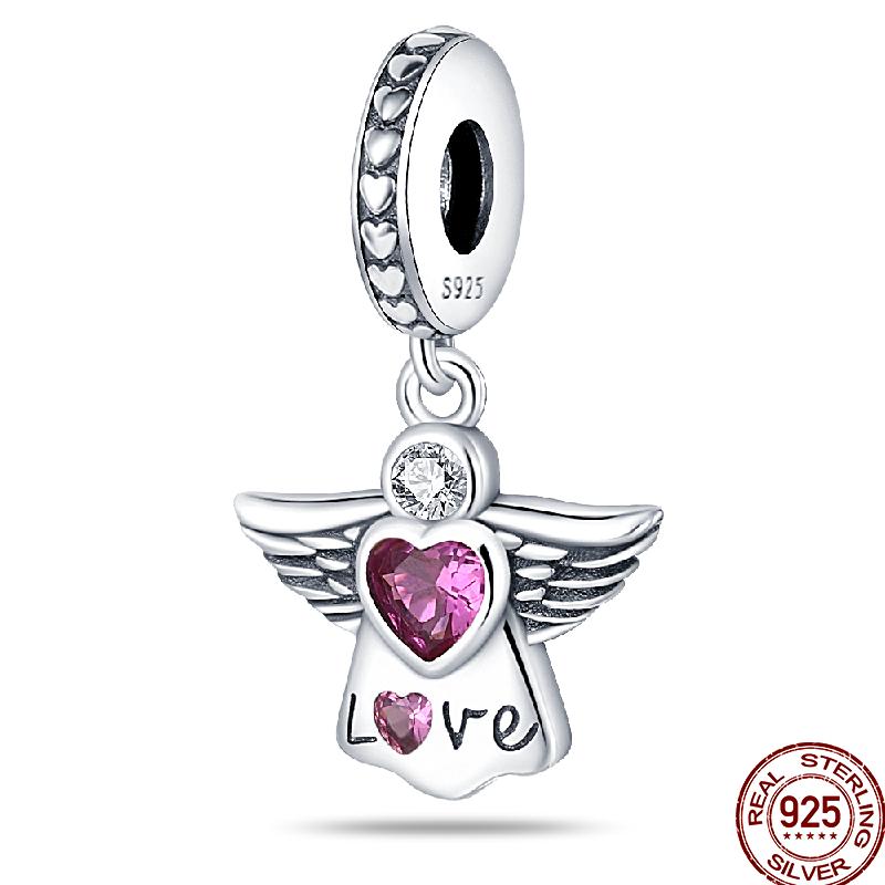 100% Kupfer Liebe Rose Herzförmige Serie Perlen Charm Geeignet Für 3Mm Original Armband Geschenk Geburtstag