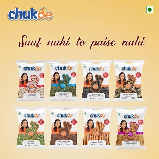 Chukde Bhuna Chana, Roasted Bengal Gram Without Skin, 600g, Pack of 200g X 3