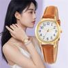 Women Quartz Watch Fashion Simple Dial Thin Bracelet Easy To Read Numerals Ladies Wristwatch Casual Stylish Watch For Women
