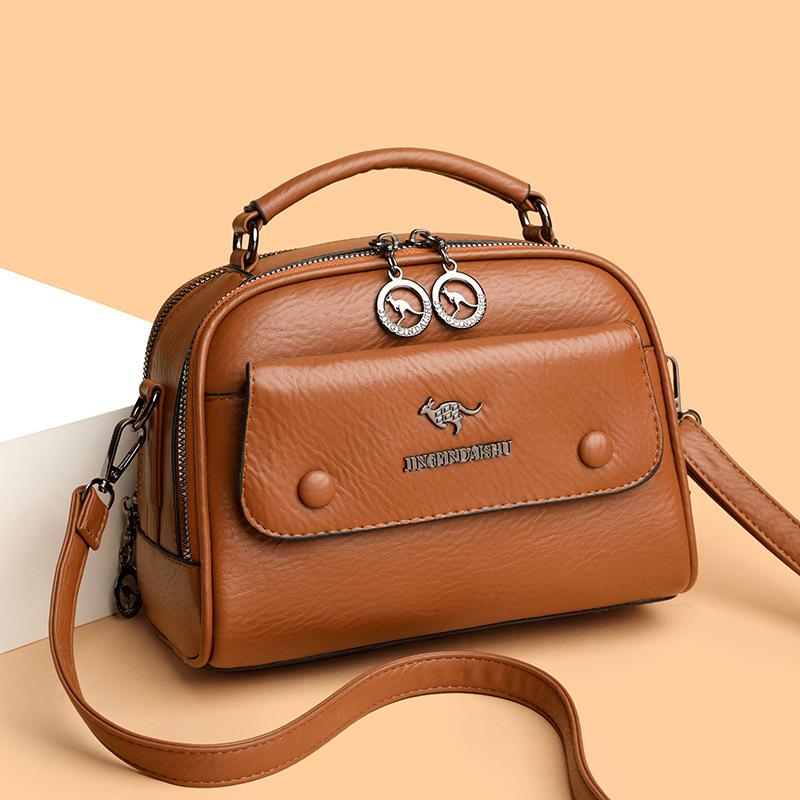 Single-shoulder Bag Large-capacity Hand-held Small Square Bag Fashionable and Versatile Crossbody Mom Bag