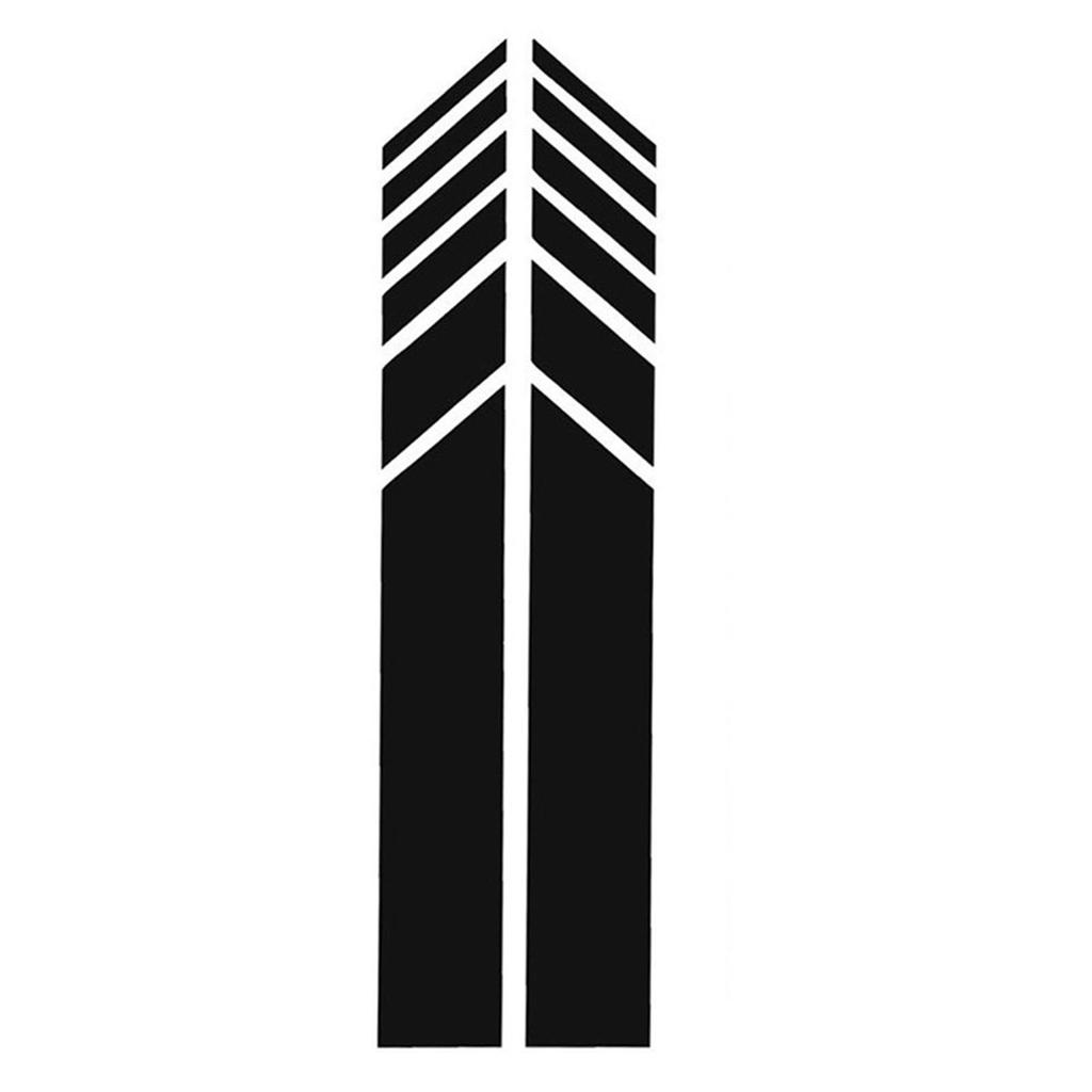 2 st Bakspegelklistermärken för bil Säkerhet Enkla Reflekterande klistermärken för bil för Dörrskydd Fönster