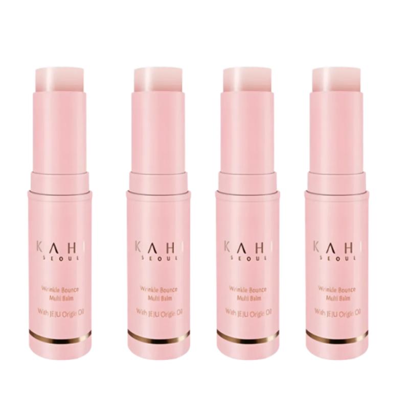 KAHI Wrinkle Bounce Multi Balm Applyable Facial Care Stick 9g x 4 pcs, 9ml