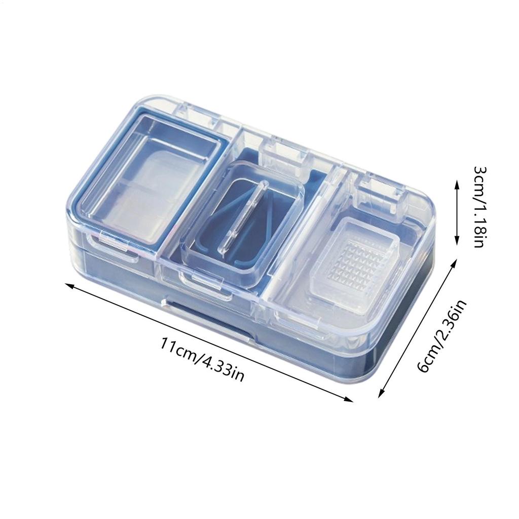 Pill Cutter Double-Layer Tablets Dispenser Weekly Tablets Cutter Box For Nurses School Camping Business Home Hospital Work