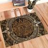 Ancient Aztec Calendar Print Anti-slip Rug Machine Washable for Living Room Kitchen Bedroom Decor Mat