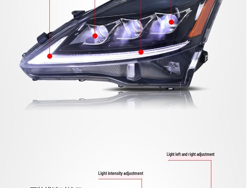 Lexus IS250/IS300 (06-12) Modified LED Daytime Running Lights Headlight Assembly