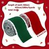 2rolls Classic Velvet Christmas Ribbons Set Craft Ribbon with Wired Edges Red & Green Ideal for DIY Crafts Holiday Decorations 2.5in 5yards Each