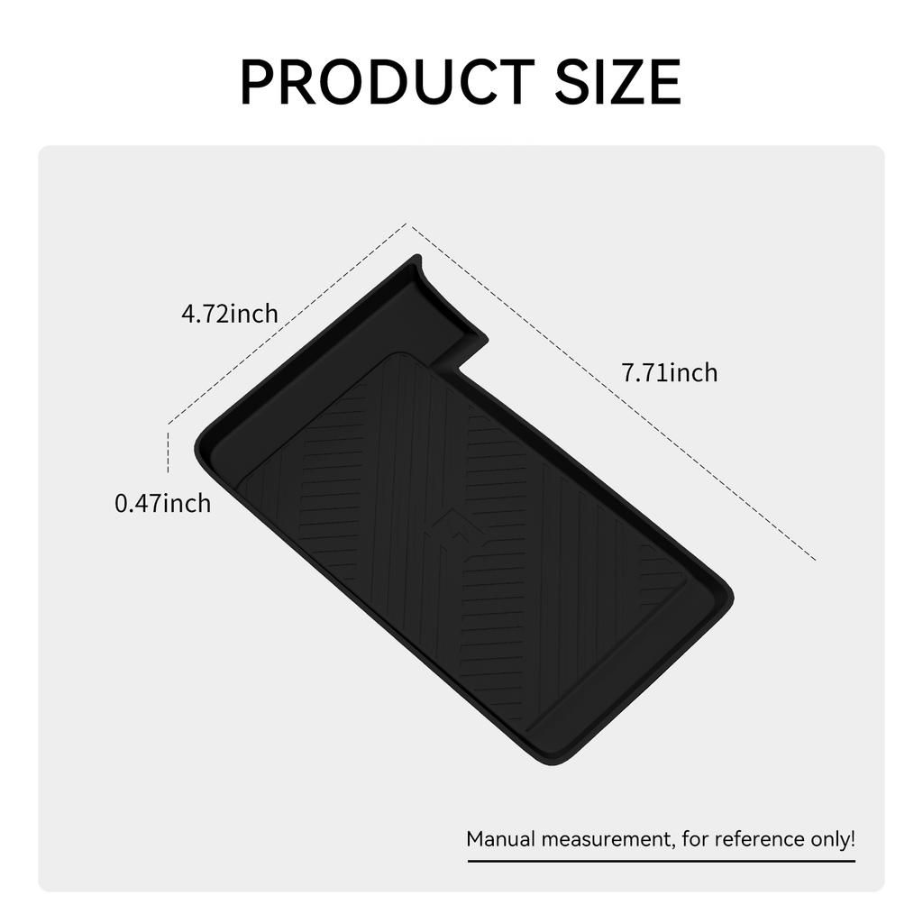 for Toyota Camry XV80 2025 Phone Wireless Charging Mat Non-slip Protective Pad Car Interior Accessories Black
