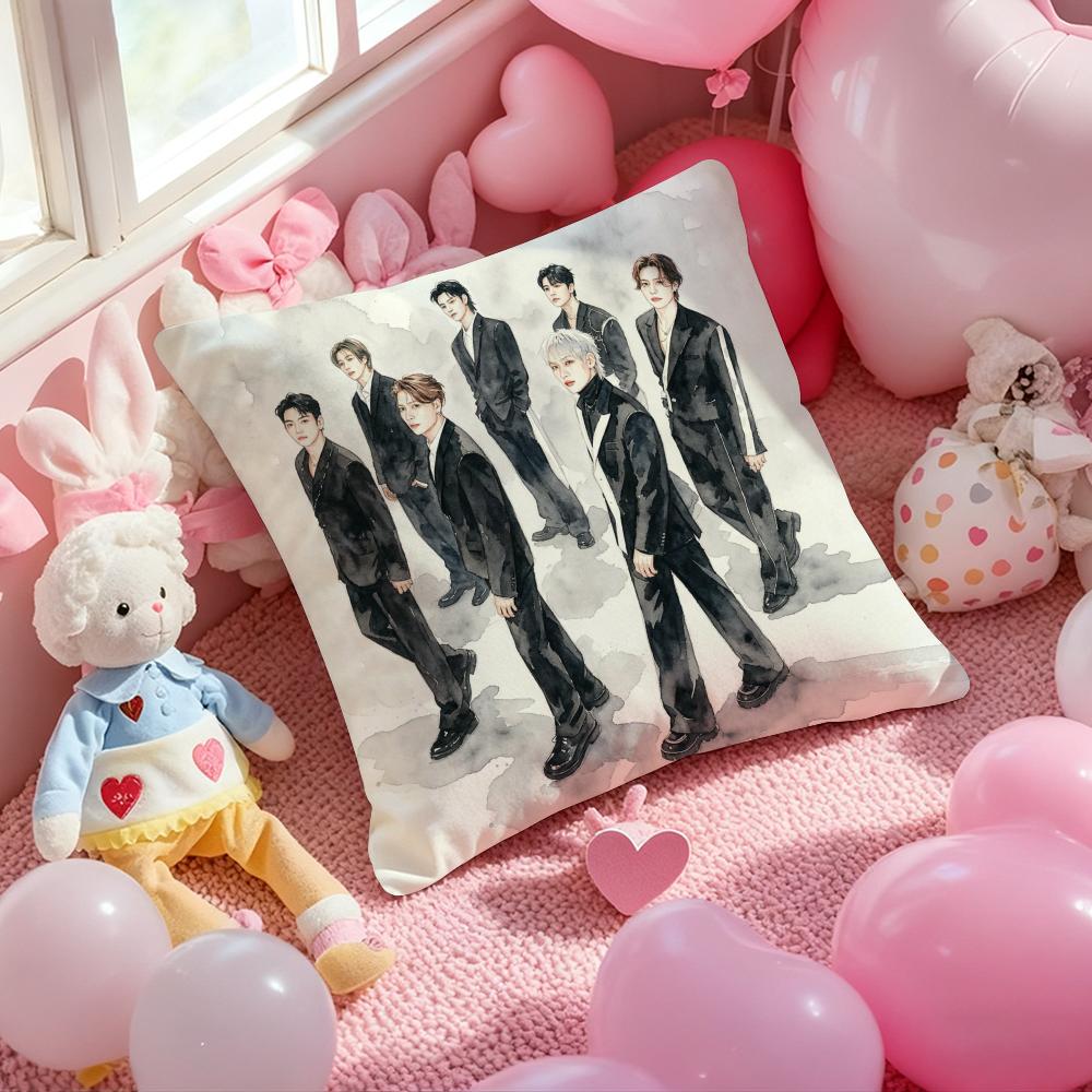 Kpop GGGGOT Cushion Cover Pattern Printed Pillowcase for Living Room Sofa Cushion Cover  Bedroom Decor