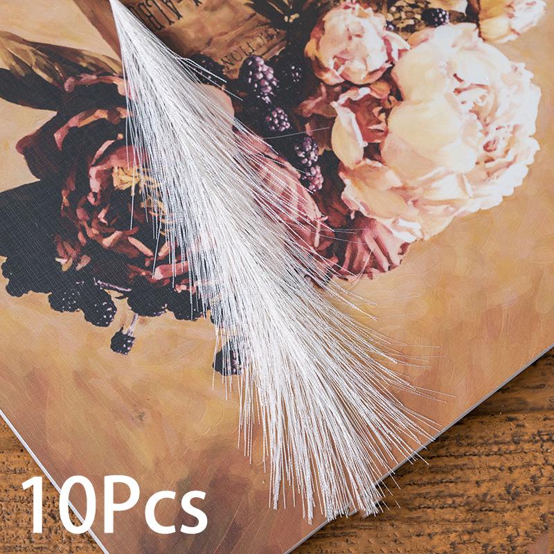 10pcs Faux Pampas Wedding Home Decoration Fake Plant Fluffy Silk DIY Reed Simulated Artificial Flowers Pampas Grass
