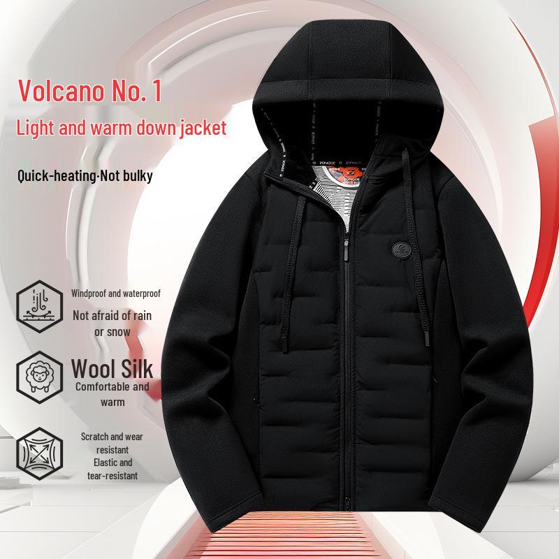 

Volcano No. 1 Couple s Down Jacket: Warm, Windproof Outerwear for Autumn/Winter Mountaineering and Sports 4XL [Men s Size]