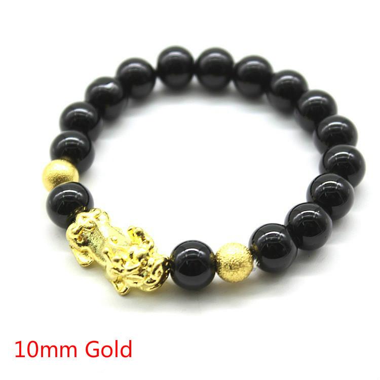 2PCS//set Black Mantra Prayer Healing Natural Stone Beads Bracelet Men Women SK