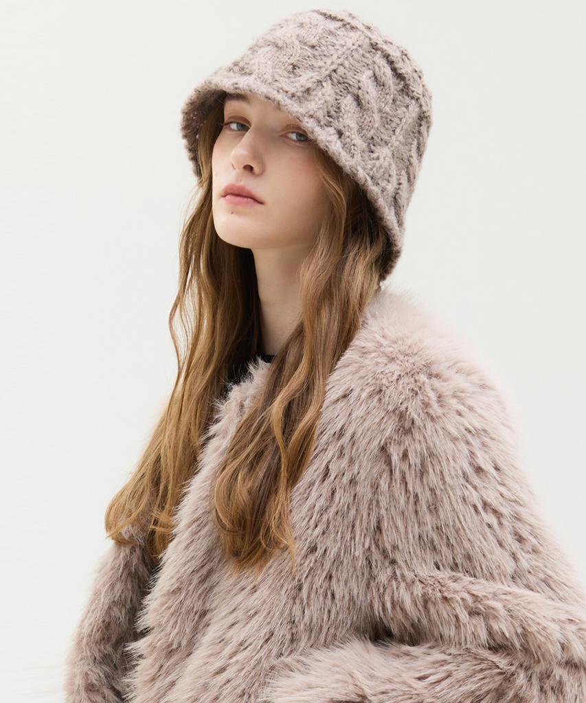 LARTIGENT Lx Knit Bucket Hat(Brown)