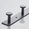 Gray Aluminum Wall Mounted Bathroom Clothes Coat Hook Bedroom Storage Hook Clothes Hanger Hooks Black Bathroom Towel Hook