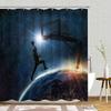 3D Basketball Shower Curtain Sets For Boys Teens Athlete Gym Theme Sports Bathroom Curtain Polyester Waterproof Shower Curtain