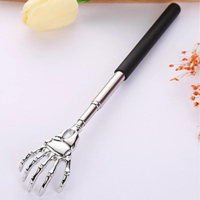 Stainless Steel Retractable Back Scratcher Telescopic Massager Long Handle Body Scratching Massage Extendable Telescoping Itch