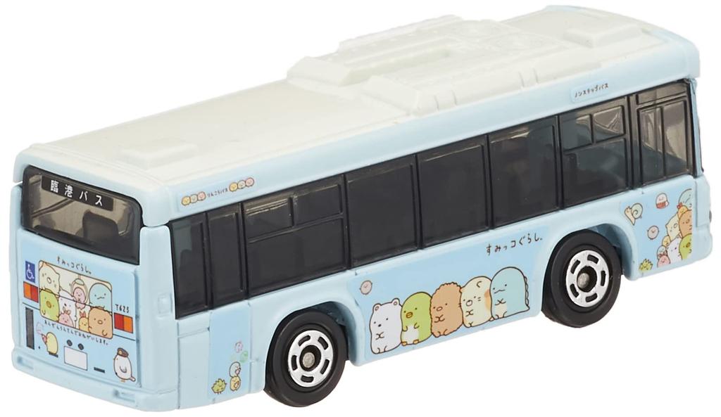Takara Tomy Tomica 112 Isuzu Elga Sumikkogurashi x Rinko Bus Miniature Car Toy for Ages 3 and Up No. (Blister Packaging)