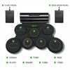POGOLAB Electronic Drum Set, 7 Pad Drum Kit with Bluetooth Function, Roll Up Drum Practice Pad, Midi Drum Kit, Built-in Speaker, Rechargeable Drum, Fo