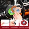 DOG1 2PCS Car Felt Material Coasters Water Cup Holder Mat Trimmmable For VW Scirocco Jetta Beetle B5 Passat Polo Tiguan Sharan Touran