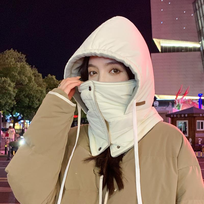 

Шапка Мужская Зимняя Шапка Женская Велосипедная Маска Холодо- и Ветрозащитная Защита Шеи Головной Убор Интегрированная Шапка Теплая Adjustable