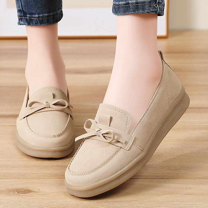 Damen Mokassins Fahrerschuhe Komfort Freizeit Krankenschwester Loafer Laufschuhe Sommer Braun Schwarz Schuhe Übergröße