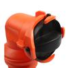 Rotatable 90 Degree Sewer Hose Adapter For Mobile Sanitation Marine Toilet Drainage Orange Plastic Fitting Leak Proof Design