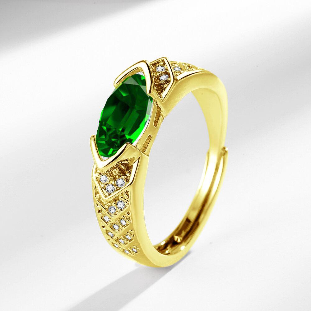 2026 Light Luxury Open Temperament Horse Eye Zircon Ring Female Tide Super Fairy Index Finger Ring