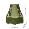 Lampshade Handmade Tassel Fringed Lamp Shade for Bedroom Green Dome Fringe