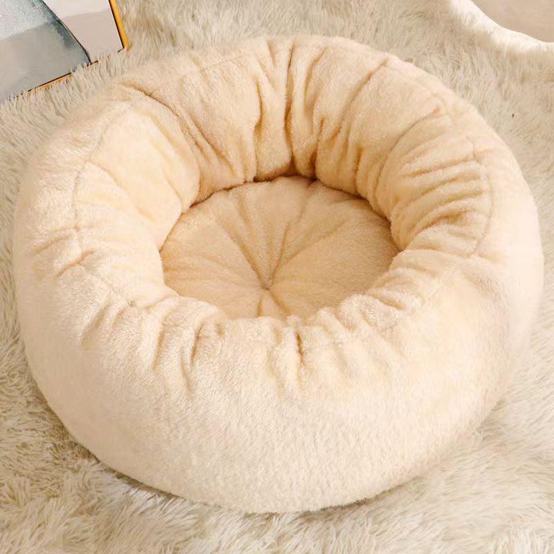 All Season Pet Bed Washable Cat Dog Round House Indoor Warm Winter Cushion for Cats Dogs