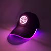 LED Leuchtender Totenkopf Baseballkappe Blinkende Leuchtende Halloween Partykappe Niedliche Logo-Kappe für Damen Herren Hip-hop Club Auftrittsbedarf