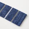 Silk Knit Striped Narrow Slim Blue [Ojie] 100% Tie, Pattern, Tie, Tie, NK-031